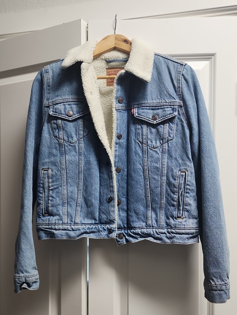 Levi's Light Blue Sherpa Lined Denim Jacket